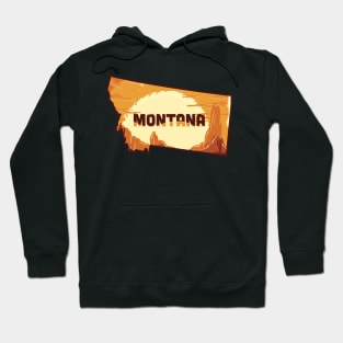 Montana state design / Montana lover / Montana cowboys gift idea / Montana home state Hoodie